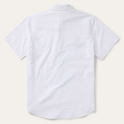 White Oxford Short Sleeve Western Shirt | Stetson White