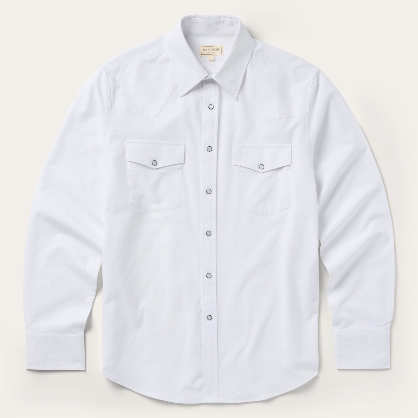 White Oxford Western Shirt | Stetson White