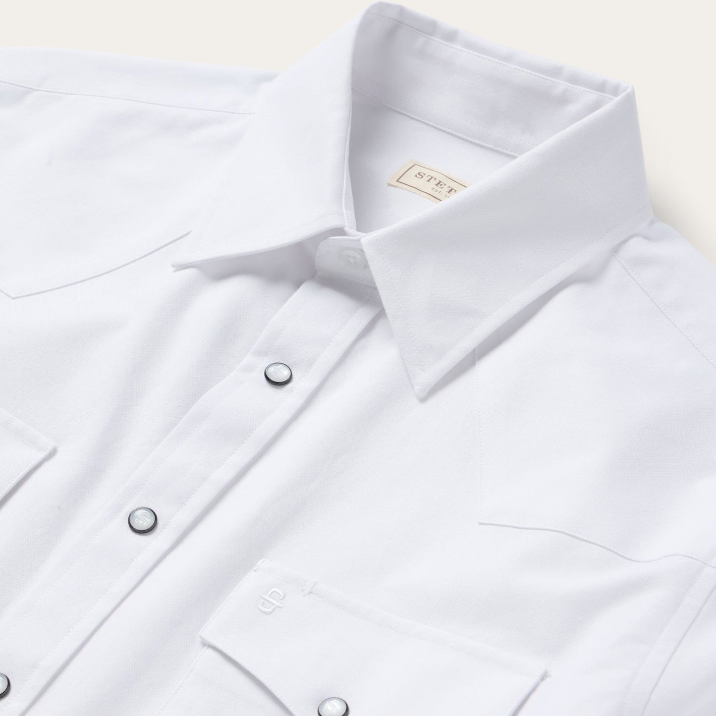 White Oxford Western Shirt | Stetson White