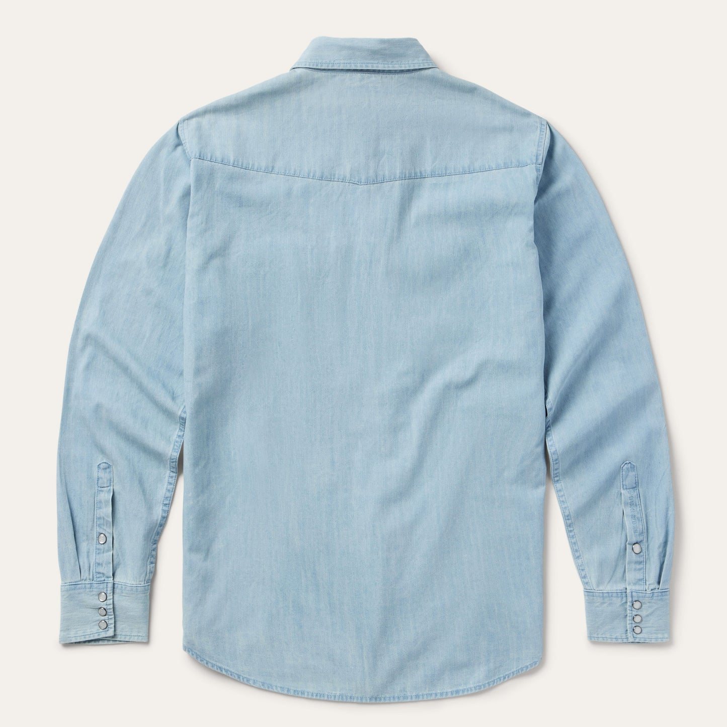 Chambray Oxford Western Shirt | Stetson Blue