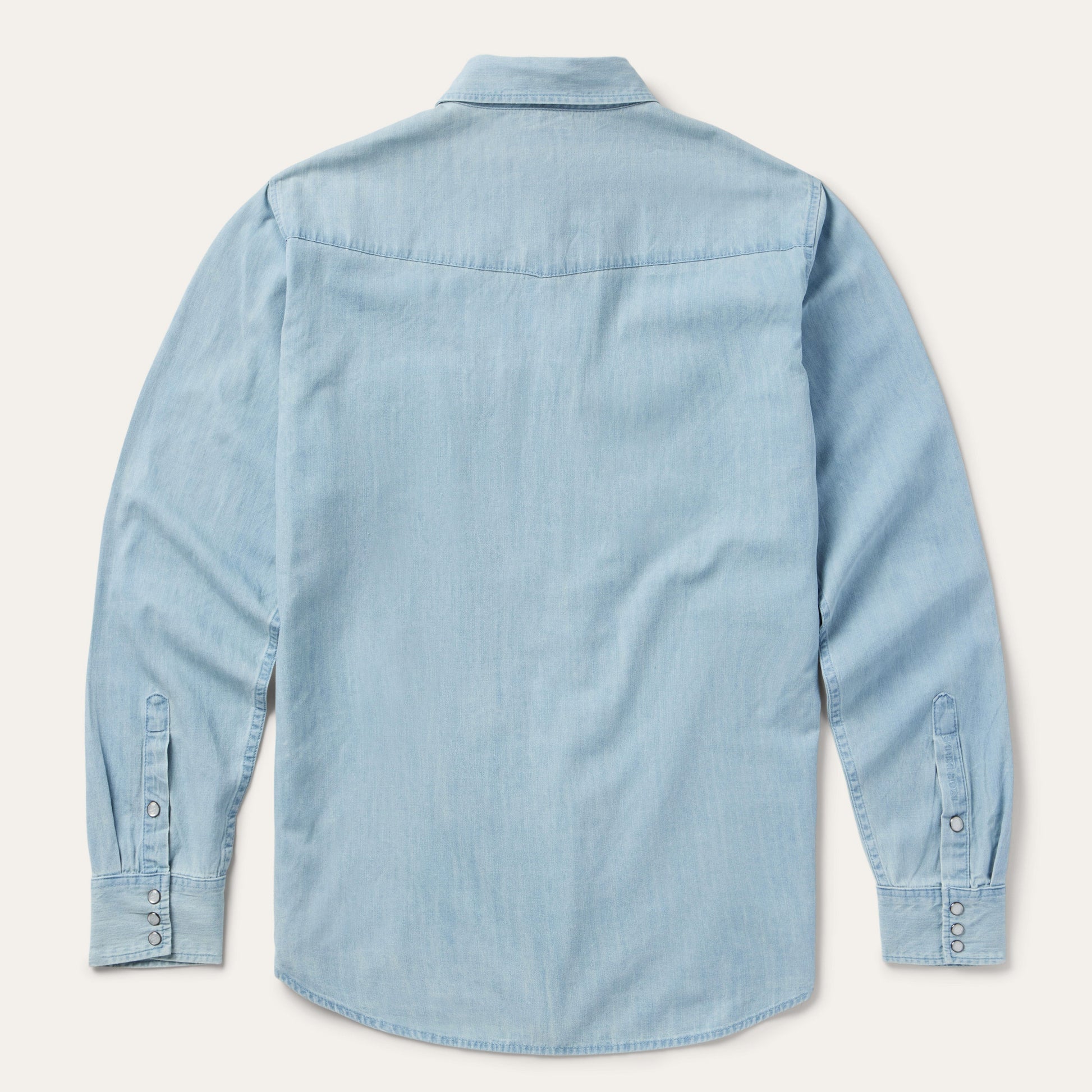 Chambray Oxford Western Shirt | Stetson Blue