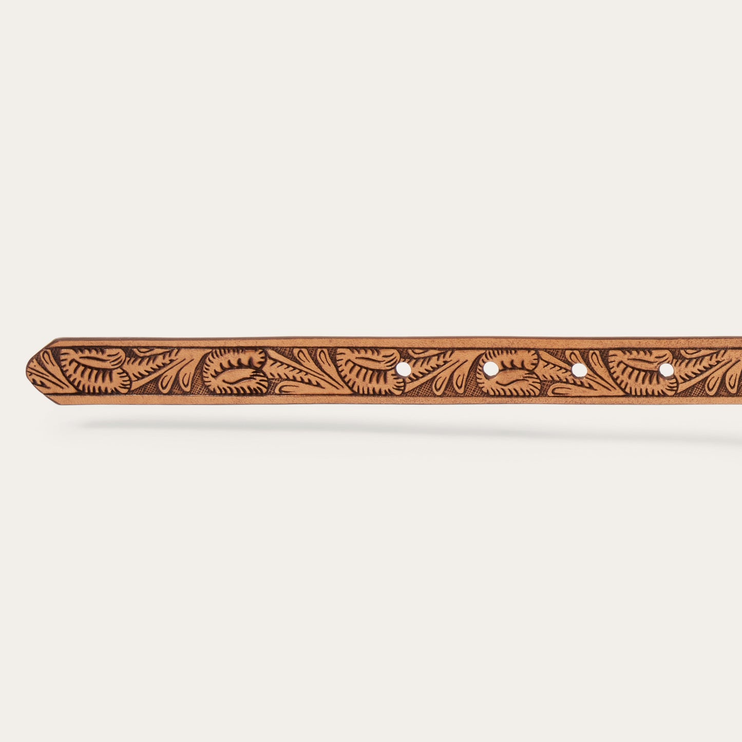 Southwestern Tooled Concho Belt | Stetson Brown