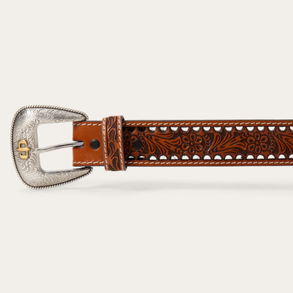 Women's Tooled Belt | Stetson Natural