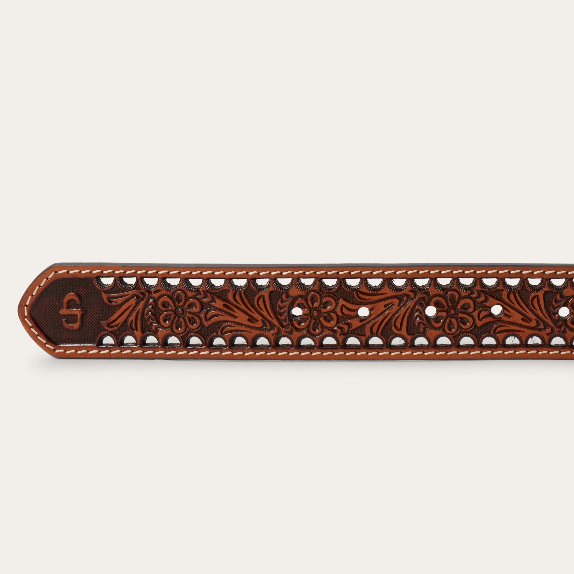 Women's Tooled Belt | Stetson Natural