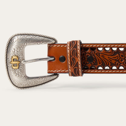 Women's Tooled Belt | Stetson Natural