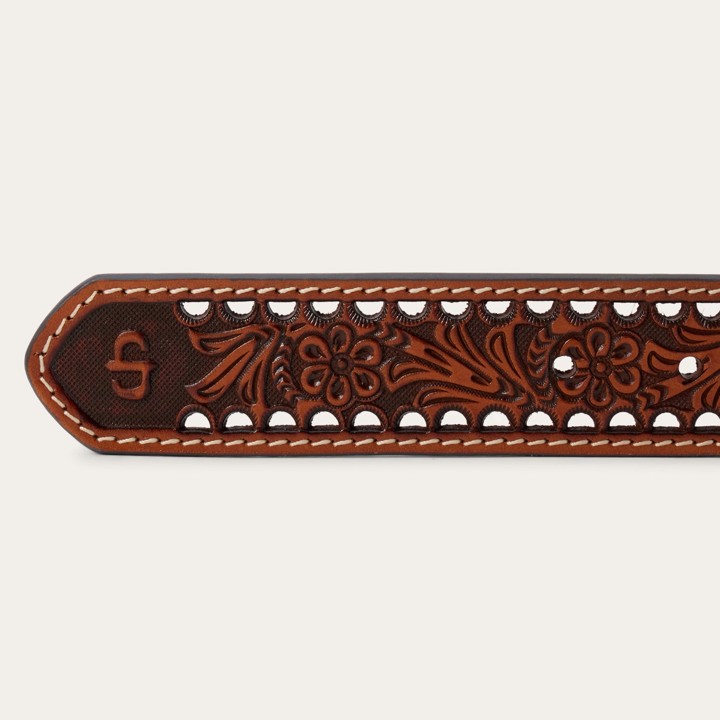 Women's Tooled Belt | Stetson Natural