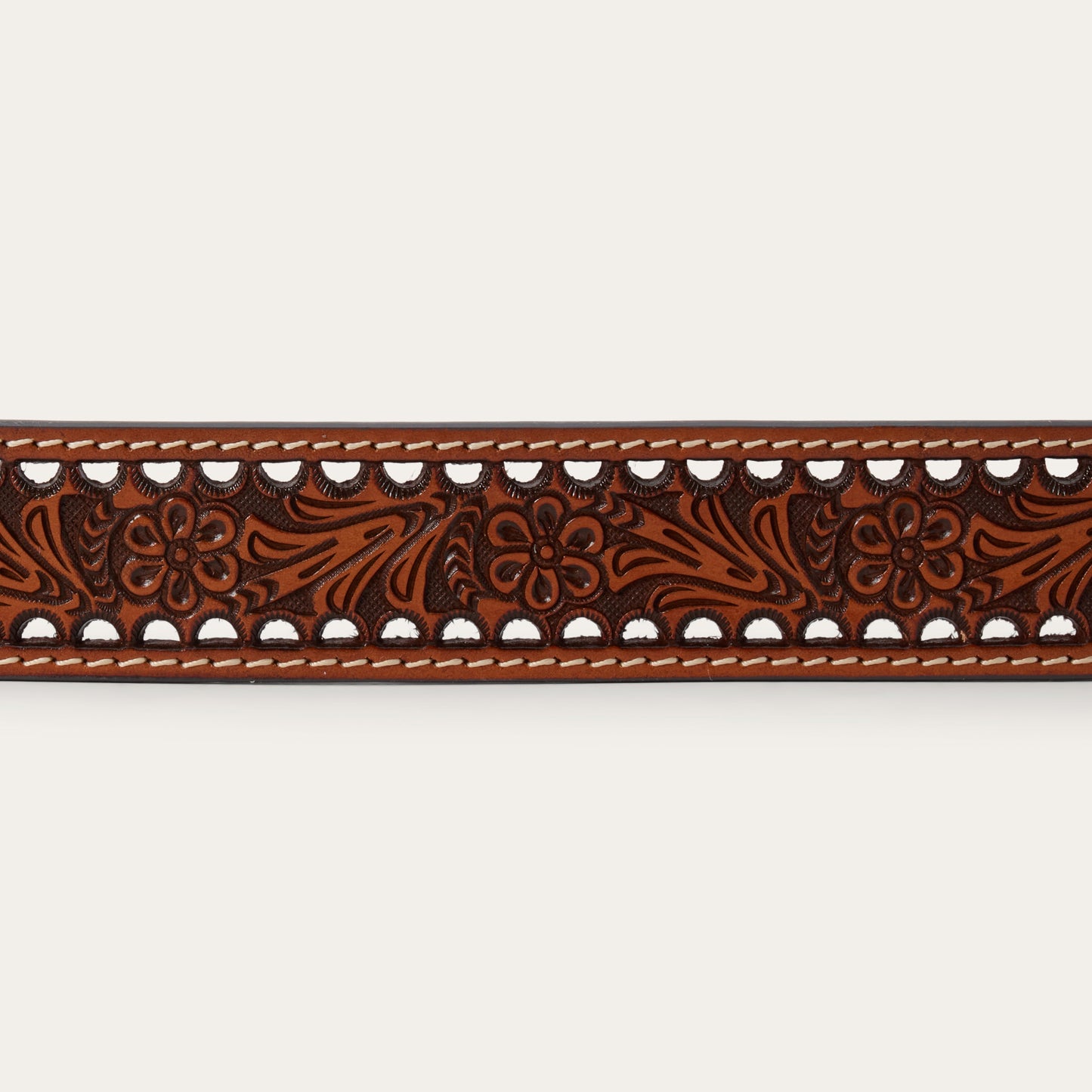 Women's Tooled Belt | Stetson Natural