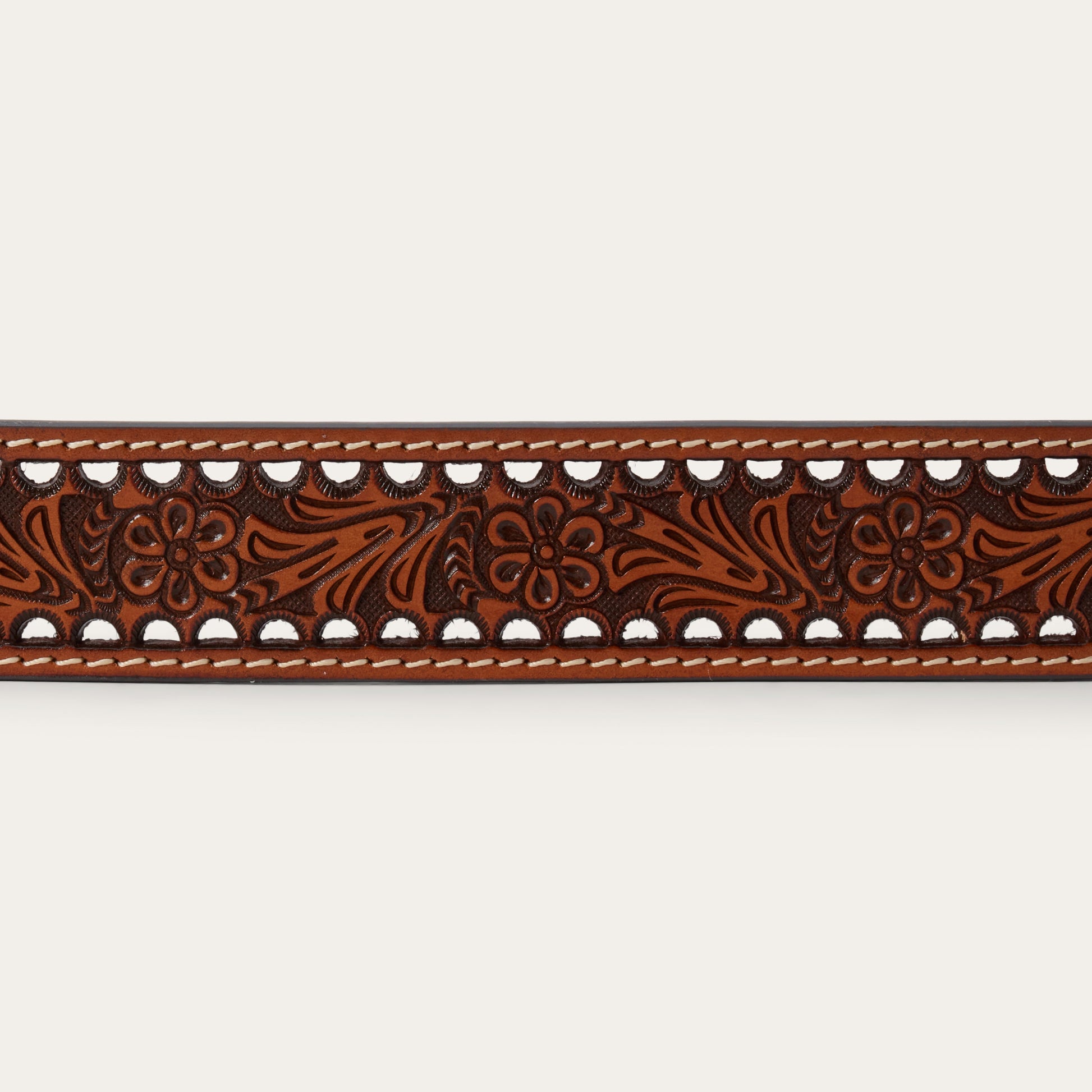 Women's Tooled Belt | Stetson Natural