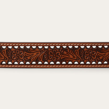 Women's Tooled Belt | Stetson Natural