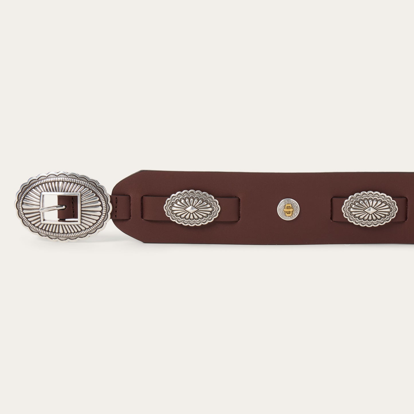 Southwestern Concho Wide Belt | Stetson Brown