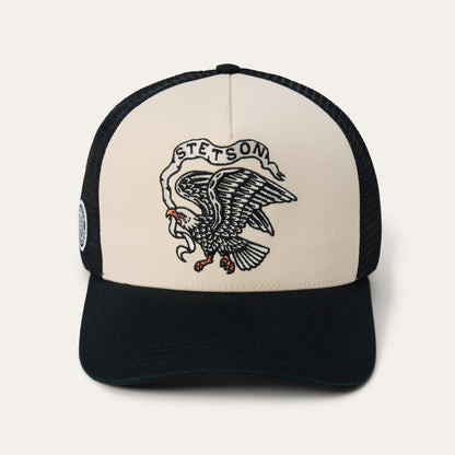 Eagle Trucker Hat | Stetson Black
