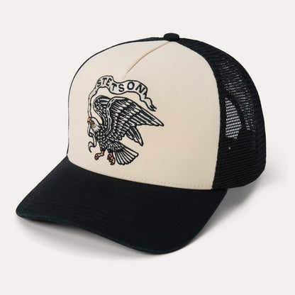 Eagle Trucker Hat | Stetson Black