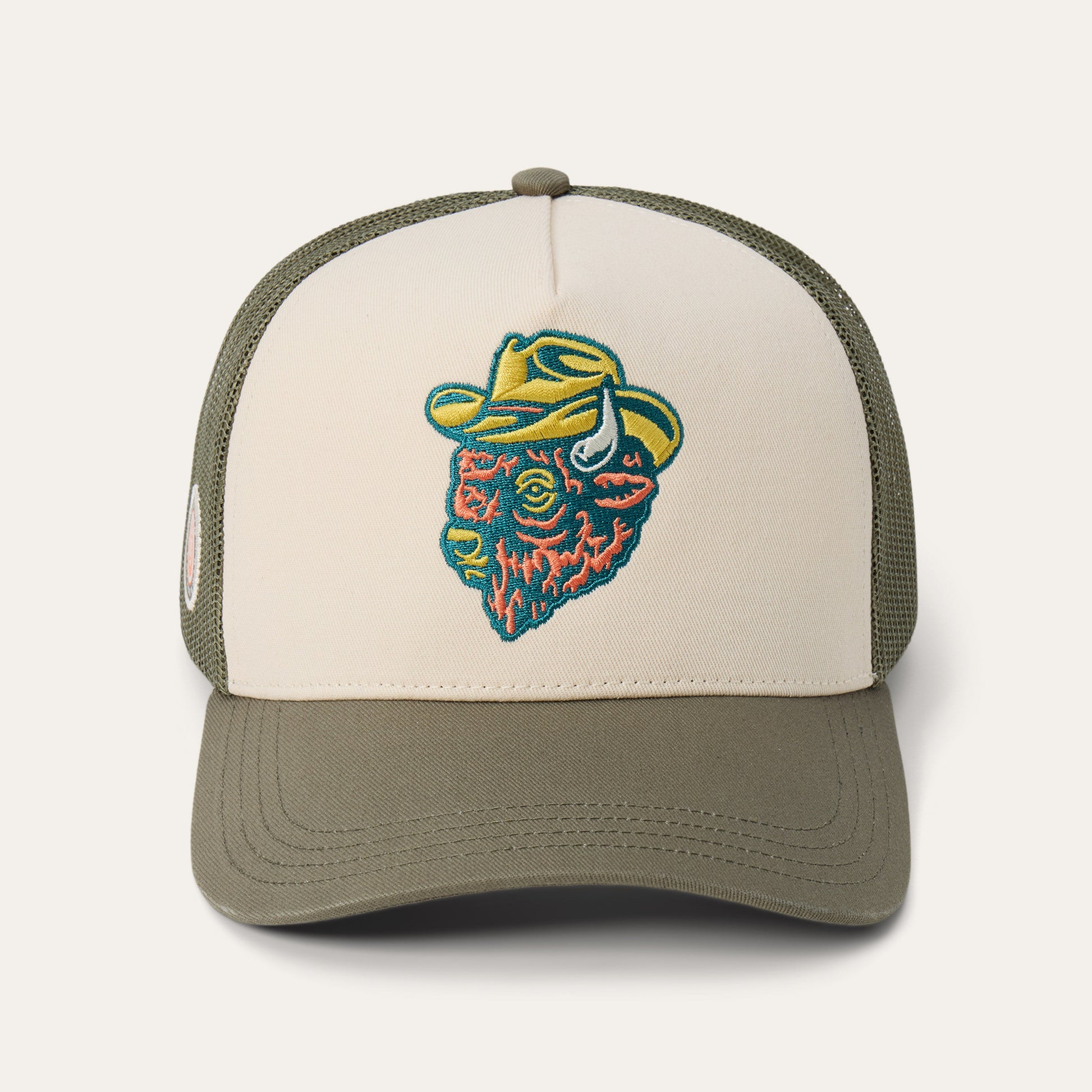 Outlaw Trucker Hat | Stetson Olive/Cream