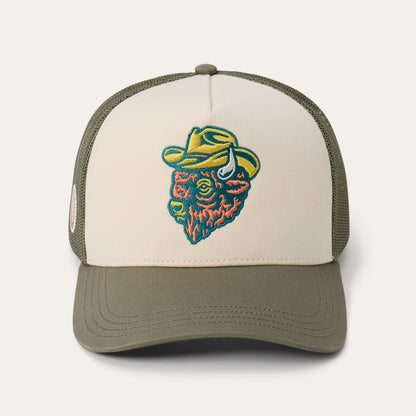 Outlaw Trucker Hat | Stetson Olive/Cream