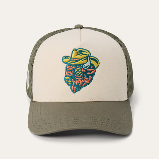 Outlaw Trucker Hat | Stetson Olive/Cream