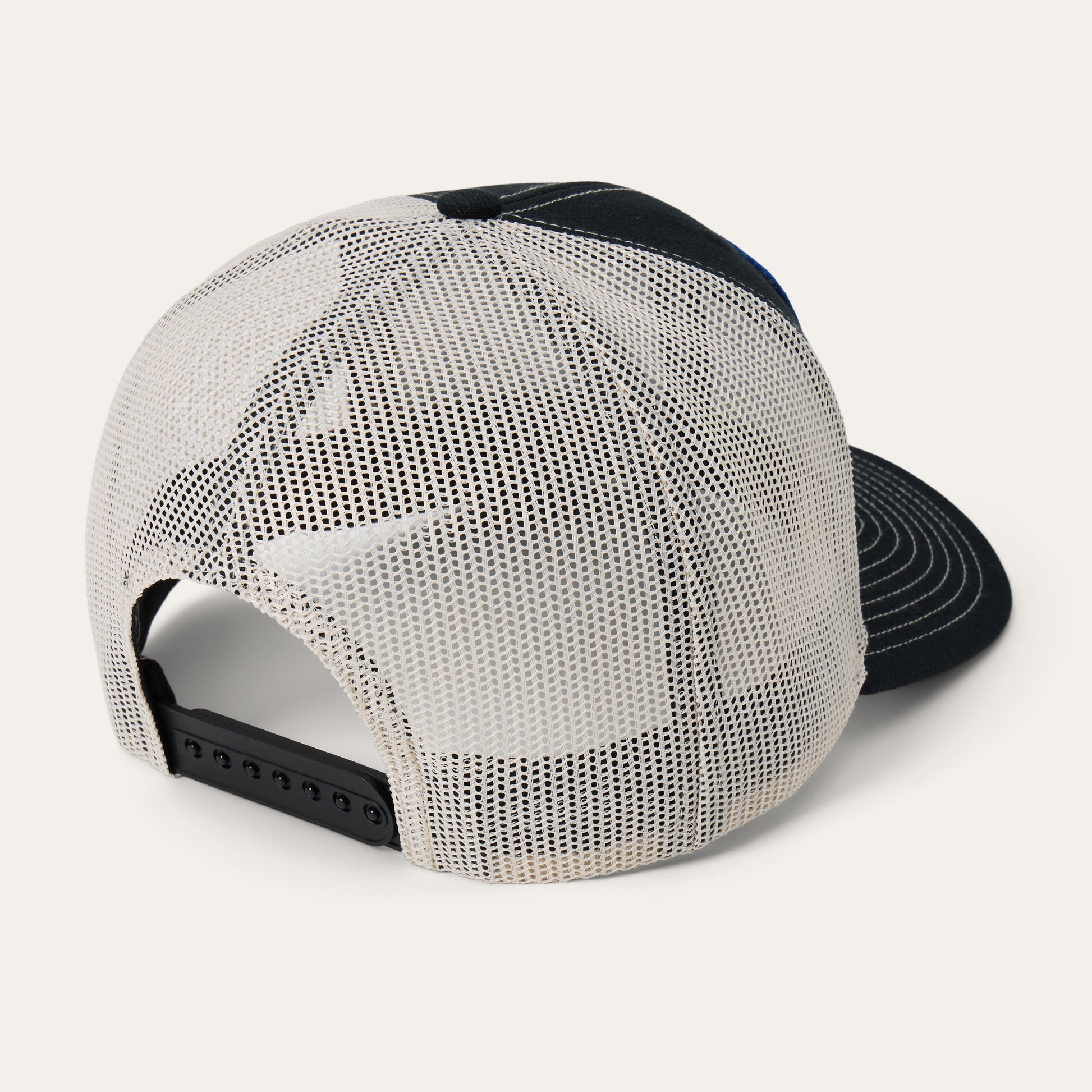 Bison Patch High Crown Trucker Hat | Stetson Black